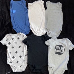 Cloud Island Baby onesie set of 6 size 24 months